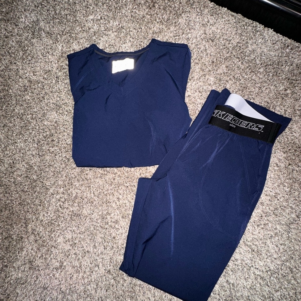 Blue Scrubs Set